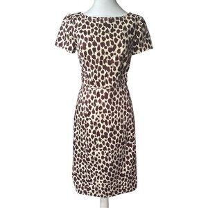 NWT Retail $128 V-Back Dress in Giraffe Printed Bi-Stretch Cotton
By: J.Crew